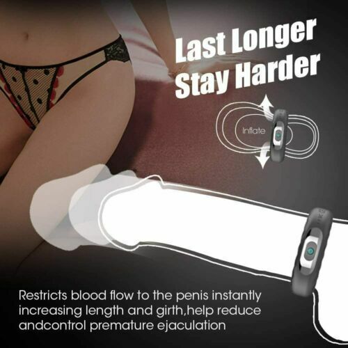 10 Mode Vibrating Cock Ring USB Rechargeable Couples Silicone Waterproof Quiet <50dB