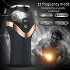Rechargeable Male Personal Massager Trainer 12 Modes Vibration TPE ABS USB IPX5