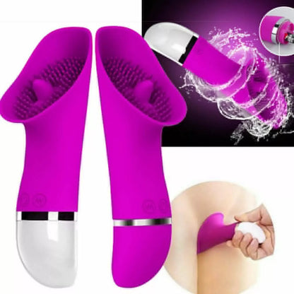 Realistic Tongue Vibrator for Women – Clitoral Licking Stimulator with 30 Vibration Modes – Adult Sex Toy for Nipple, G-Spot & Vaginal Pleasure – Couples Female Toy
