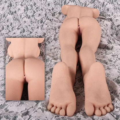 Realistic Silicone Female Torso Sex Doll with Legs – 9kg Soft Skin Feel Life Size Body Love Doll