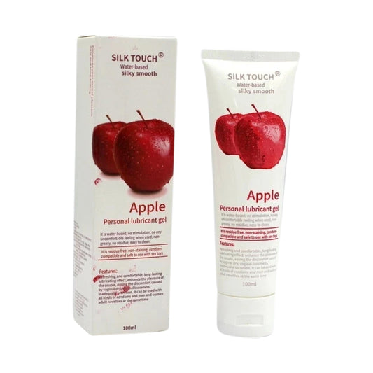 Water-Based Personal Lubricant 100ml – Strawberry & Apple Flavours, Toy & Condom Safe, Non-Sticky Formula