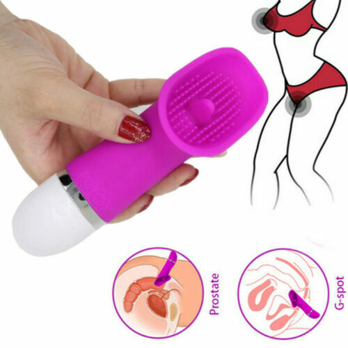 Nipple Clamp Personal Massager with Vibrating Tips 30 Modes Battery Operated Pink