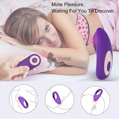 Wearable Egg Vibrator with Wireless Remote, 10 Vibration Modes, USB Rechargeable Waterproof Silicone Panty Vibrator for Women, Quiet Hands-Free Clitoral Stimulation
