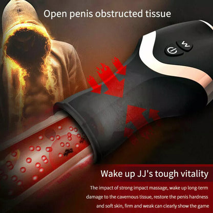 Rechargeable Male Personal Massager Trainer 12 Modes Vibration TPE ABS USB IPX5
