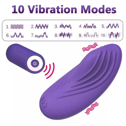 Wearable Egg Vibrator with Wireless Remote, 10 Vibration Modes, USB Rechargeable Waterproof Silicone Panty Vibrator for Women, Quiet Hands-Free Clitoral Stimulation