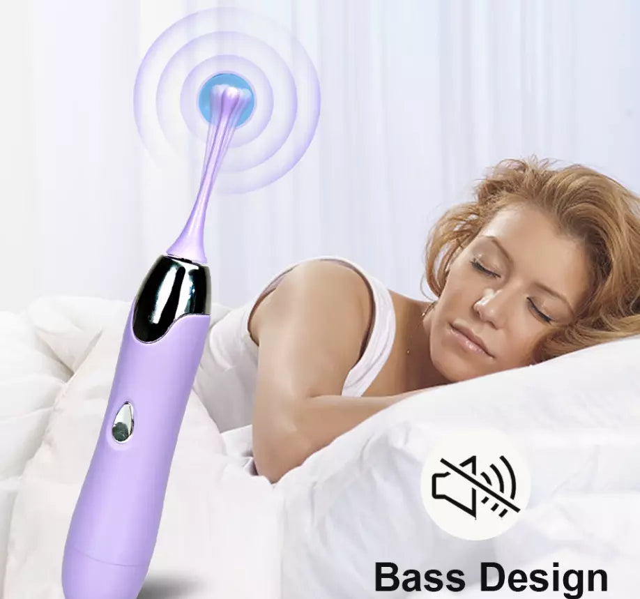 3in1 Clitoral Vibrator Stimulator 360° Rotating Waterproof Quiet Mini Massager
