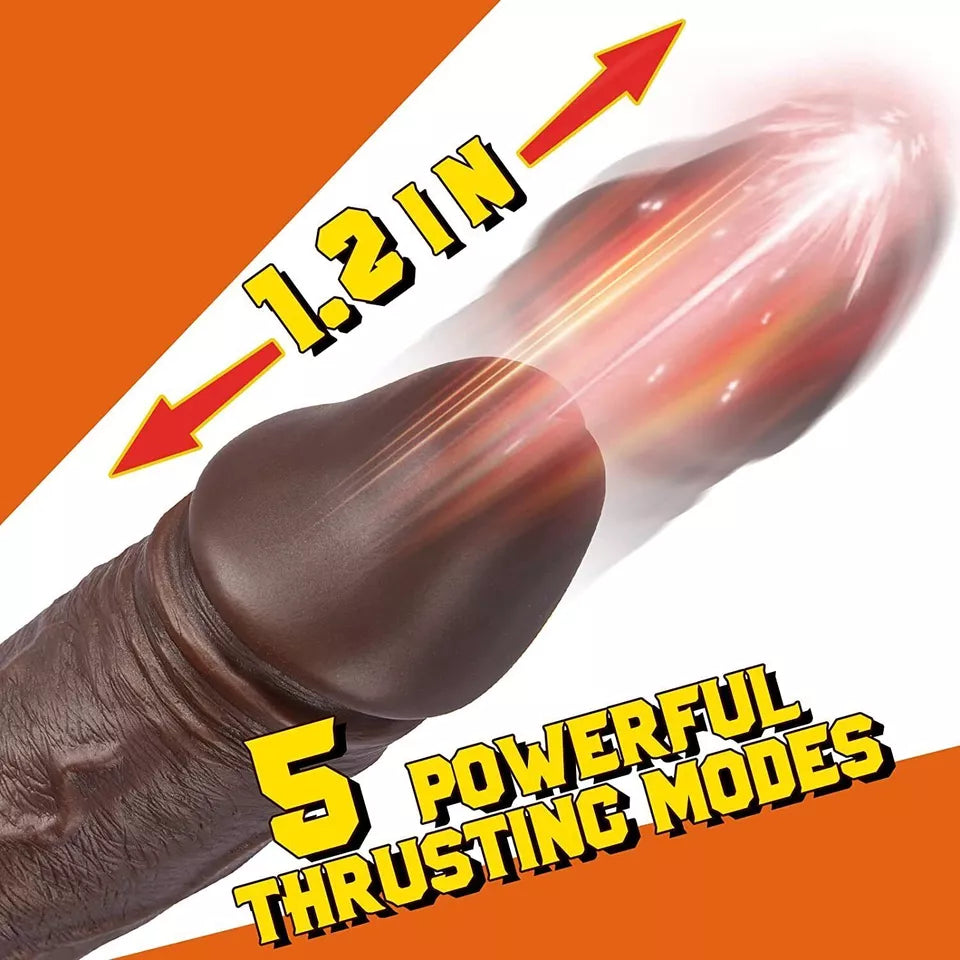 8.7" Thrusting Dildos Vibrator Sex Toys for Women, Black Dildo with 3 Thrusting & 9 Vibrations, Large Realistic Vibrating Dildo for G-spot Anal Play, Big Dildo Sex Toyscouples for Man Women Couples