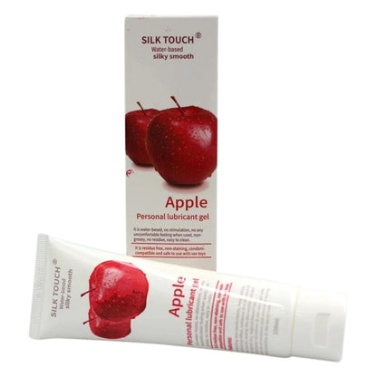 Water-Based Personal Lubricant 100ml – Strawberry & Apple Flavours, Toy & Condom Safe, Non-Sticky Formula