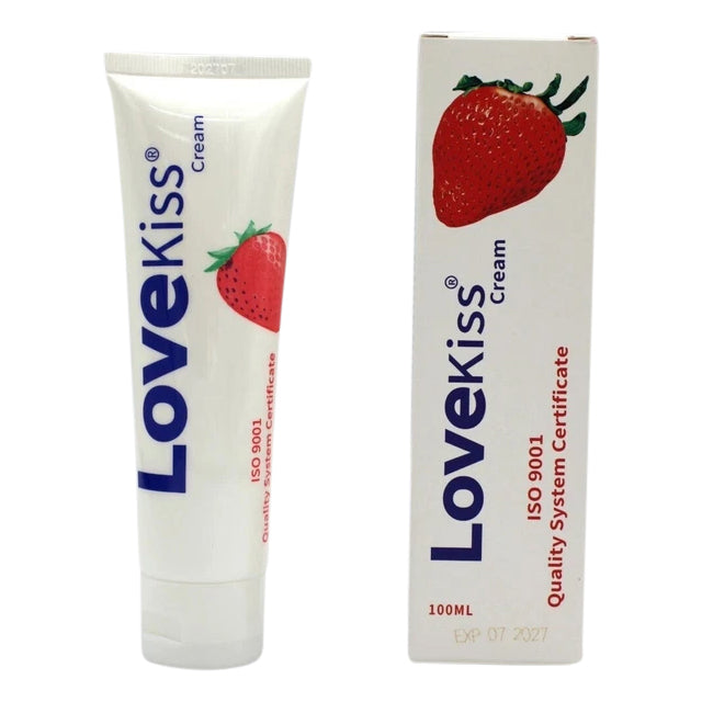 Water-Based Personal Lubricant 100ml – Strawberry & Apple Flavours, Toy & Condom Safe, Non-Sticky Formula