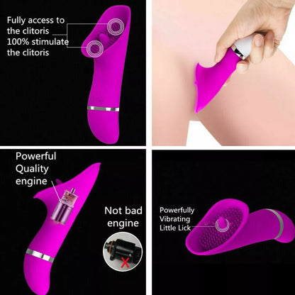 Realistic Tongue Vibrator for Women – Clitoral Licking Stimulator with 30 Vibration Modes – Adult Sex Toy for Nipple, G-Spot & Vaginal Pleasure – Couples Female Toy