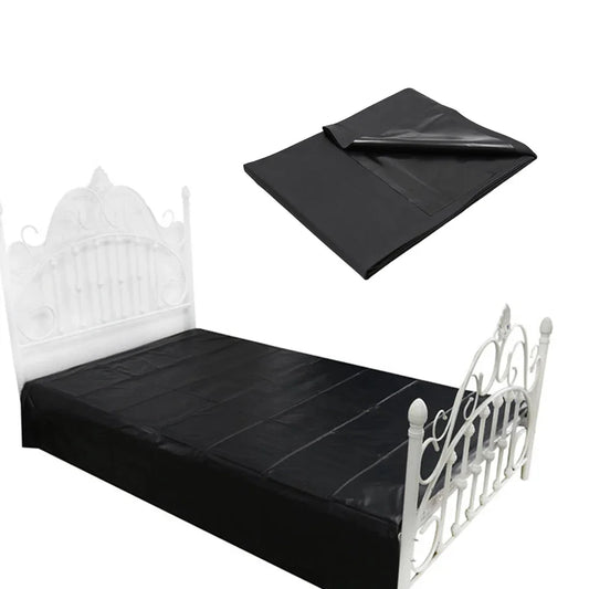 Waterproof Oil Proof Bed Sheet Protector 220x200cm Black Reusable Mattress Cover