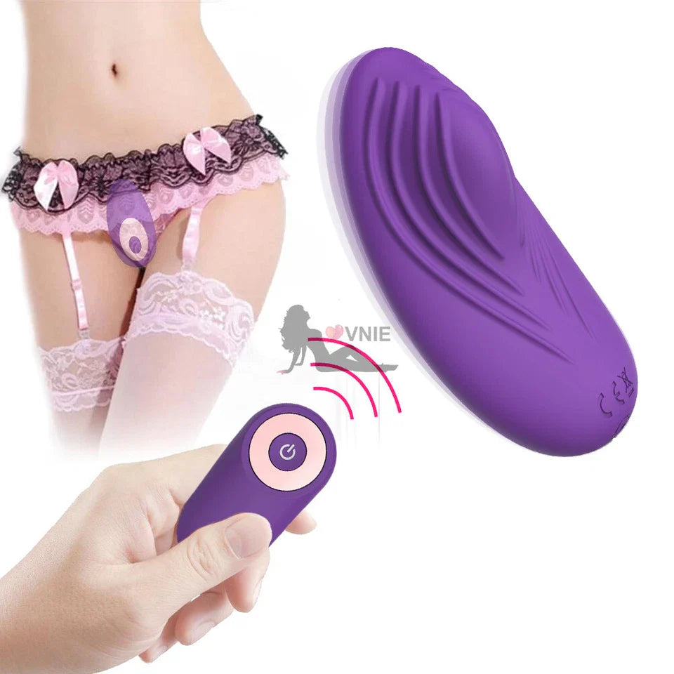 Wearable Egg Vibrator with Wireless Remote, 10 Vibration Modes, USB Rechargeable Waterproof Silicone Panty Vibrator for Women, Quiet Hands-Free Clitoral Stimulation