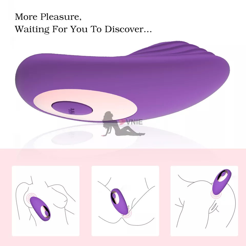 Wearable Egg Vibrator with Wireless Remote, 10 Vibration Modes, USB Rechargeable Waterproof Silicone Panty Vibrator for Women, Quiet Hands-Free Clitoral Stimulation