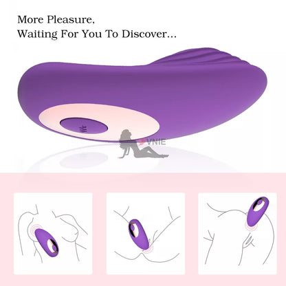Wearable Egg Vibrator with Wireless Remote, 10 Vibration Modes, USB Rechargeable Waterproof Silicone Panty Vibrator for Women, Quiet Hands-Free Clitoral Stimulation