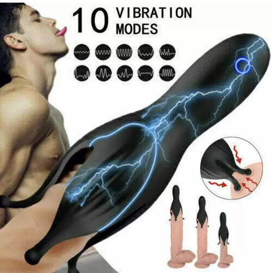 Rechargeable Silicone Vibrator – 10 Mode Waterproof Body Massager, USB Charging, Soft Touch (Pink)