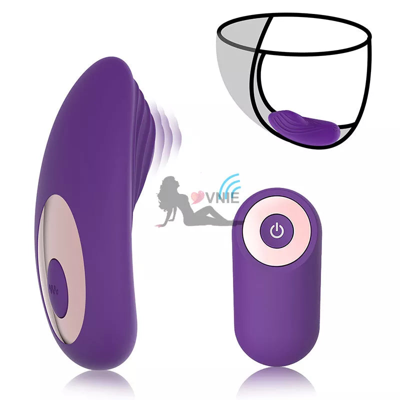Wearable Egg Vibrator with Wireless Remote, 10 Vibration Modes, USB Rechargeable Waterproof Silicone Panty Vibrator for Women, Quiet Hands-Free Clitoral Stimulation