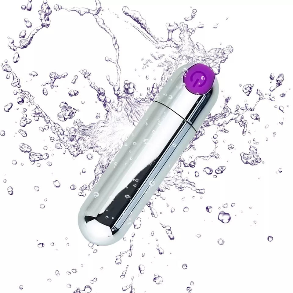 Strong Shock Quiet 10 Silent Speeds Powerful Mini Travel Bullet Rod Soft Silicone Toys for Women Pleasure, Waterproof Small Bullet Tool Massage Ball for Women Men Travel Gift