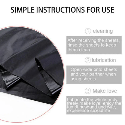 Waterproof Mattress Cover for Couples Adult Play | PVC Bed Sheet Protector Reusable | Stain & Spill Protection, Massage Play Sheet, Body-Safe Sex Toy Bedding Adult