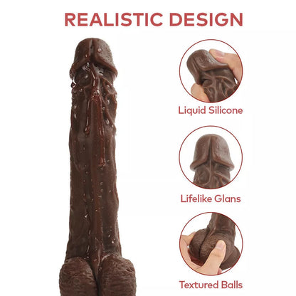 8.7" Thrusting Dildos Vibrator Sex Toys for Women, Black Dildo with 3 Thrusting & 9 Vibrations, Large Realistic Vibrating Dildo for G-spot Anal Play, Big Dildo Sex Toyscouples for Man Women Couples