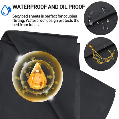 Waterproof Mattress Cover for Couples Adult Play | PVC Bed Sheet Protector Reusable | Stain & Spill Protection, Massage Play Sheet, Body-Safe Sex Toy Bedding Adult