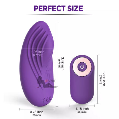 Wearable Egg Vibrator with Wireless Remote, 10 Vibration Modes, USB Rechargeable Waterproof Silicone Panty Vibrator for Women, Quiet Hands-Free Clitoral Stimulation