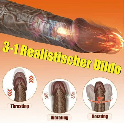 8.7" Thrusting Dildos Vibrator Sex Toys for Women, Black Dildo with 3 Thrusting & 9 Vibrations, Large Realistic Vibrating Dildo for G-spot Anal Play, Big Dildo Sex Toyscouples for Man Women Couples
