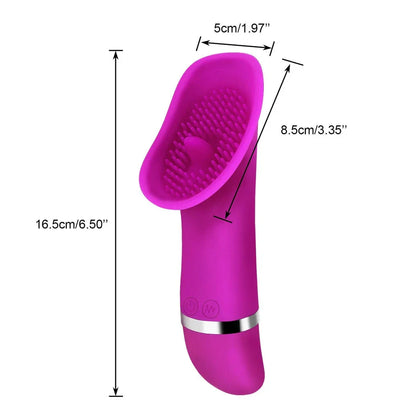Realistic Tongue Vibrator for Women – Clitoral Licking Stimulator with 30 Vibration Modes – Adult Sex Toy for Nipple, G-Spot & Vaginal Pleasure – Couples Female Toy