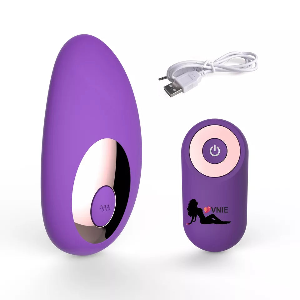 Wearable Egg Vibrator with Wireless Remote, 10 Vibration Modes, USB Rechargeable Waterproof Silicone Panty Vibrator for Women, Quiet Hands-Free Clitoral Stimulation