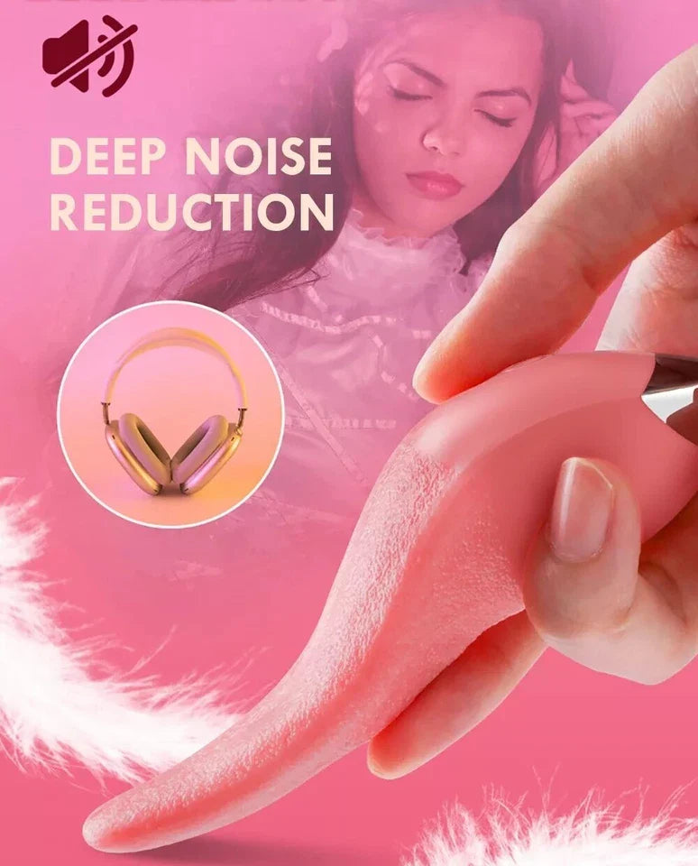 Tongue Licking Vibrator Oral Simulator Clitoral Stimulator Real Touch Tongue Massager 7 Speeds 3 Frequencies Waterproof Quiet Pink