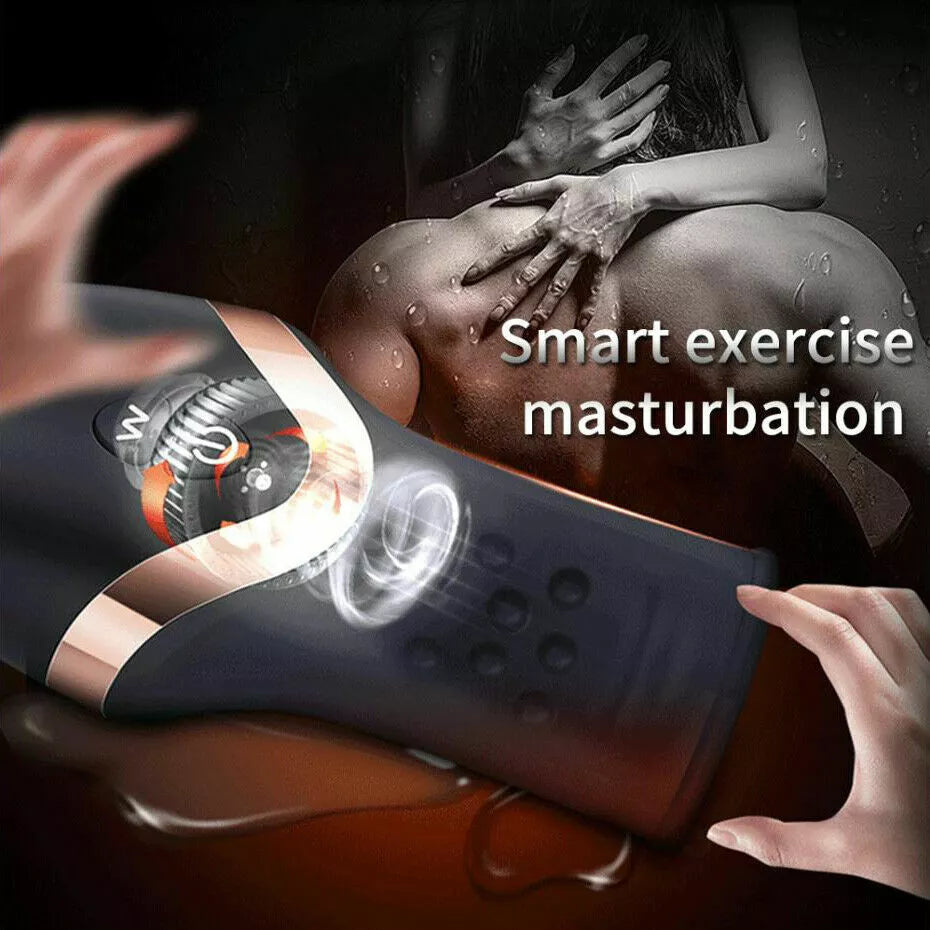Rechargeable Male Personal Massager Trainer 12 Modes Vibration TPE ABS USB IPX5