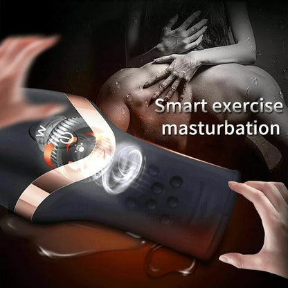Rechargeable Male Personal Massager Trainer 12 Modes Vibration TPE ABS USB IPX5