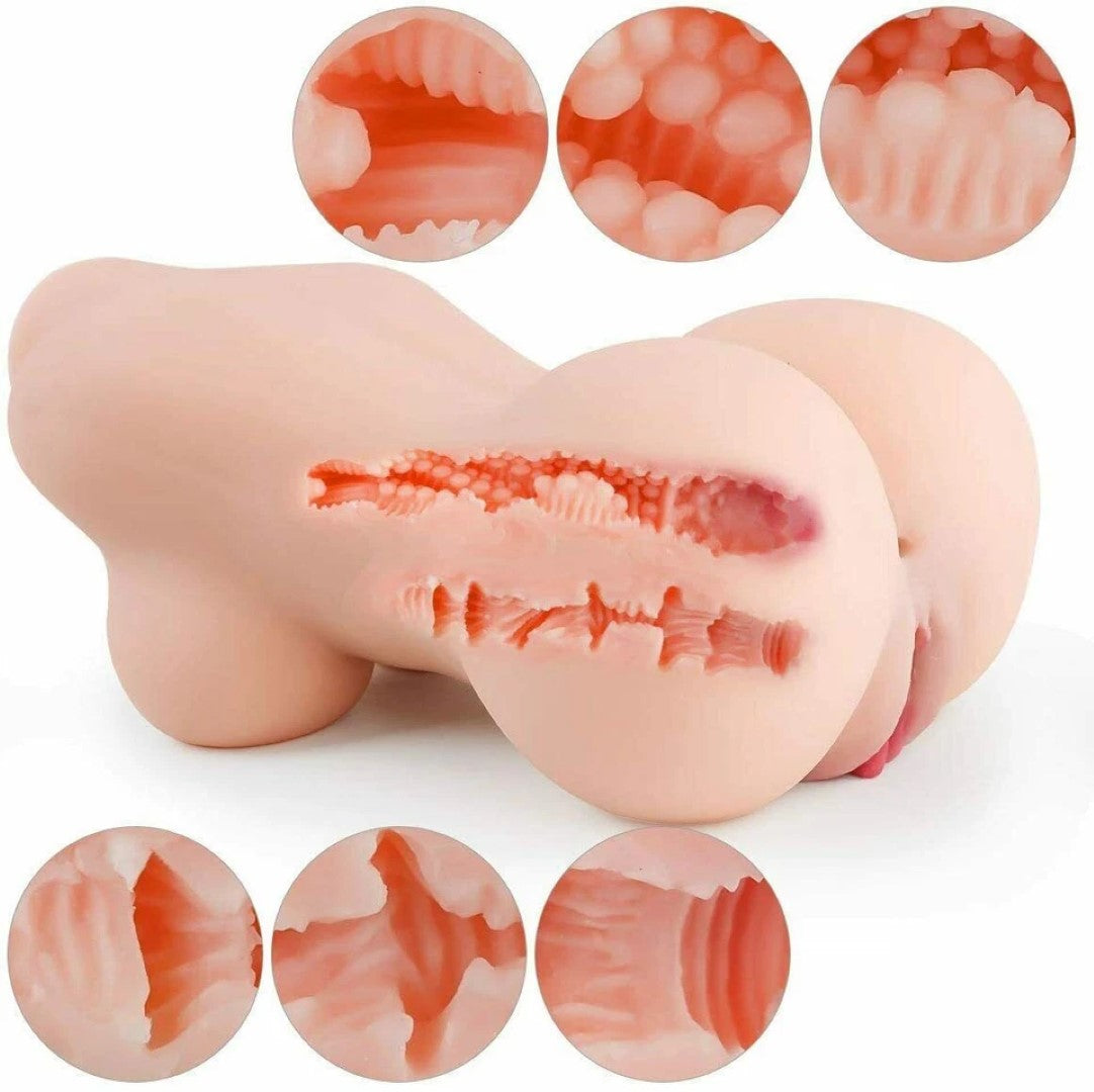 Realistic Silicone Half Body Torso Adult Pleasure Toy – Soft Skin Feel – Weighted 2.4kg Compact Model
