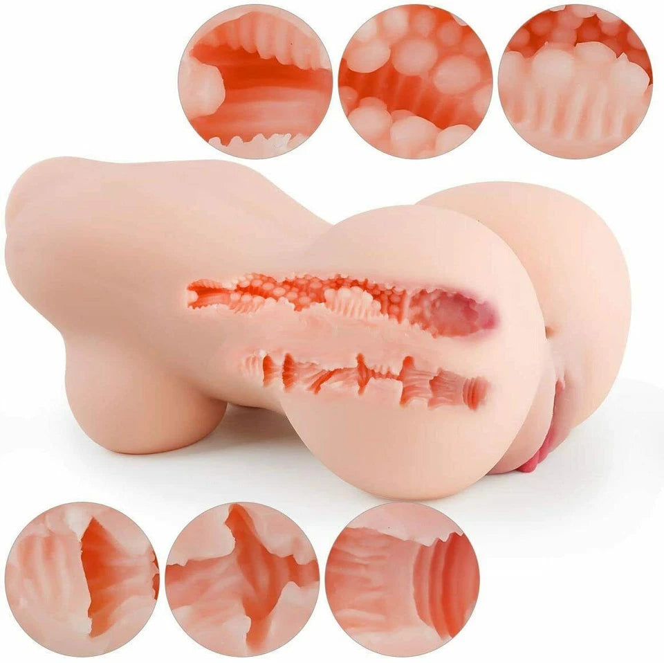 5.2lb Life Size Sex Doll for Men with Flexible Torso,Realistic Full Size Body Flesh Skin Texture, Soft Butt Big Breasts Pussy Ass Masturbation Hole & Breast Sex Toy for Men