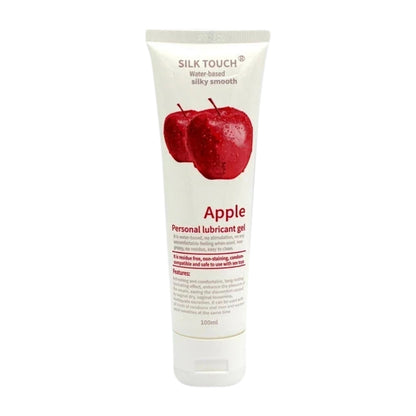 Water-Based Personal Lubricant 100ml – Strawberry & Apple Flavours, Toy & Condom Safe, Non-Sticky Formula