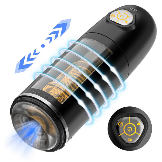 Automatic Male Personal Massager Cup Thrusting Rotating 10 Modes USB Rechargeable