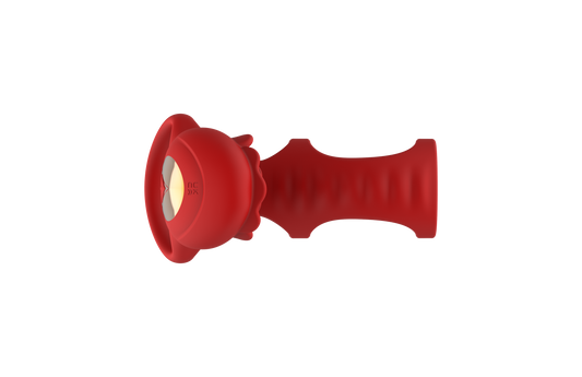 App Remote Control Vibrating Ring 9 Modes Waterproof USB Rechargeable Couples Toy Red