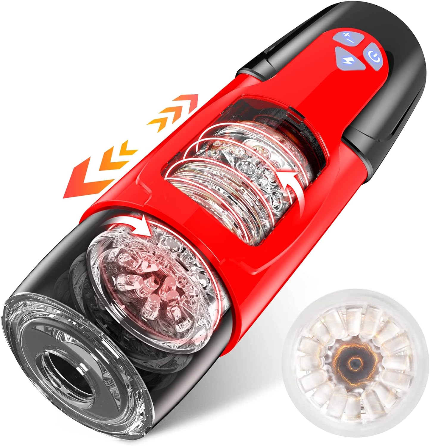 Automatic Male Personal Massager Cup Thrusting Rotating 7 Modes Suction USB Recharge