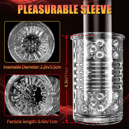 Automatic Male Personal Massager Cup Thrusting Rotating 7 Modes Suction USB Recharge